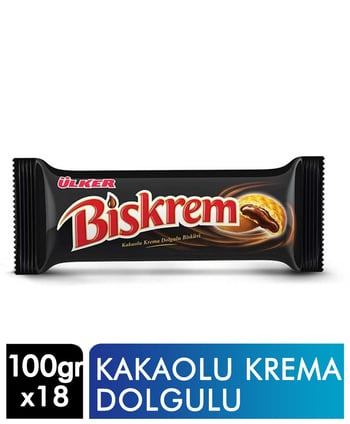Ülker,Krema Dolgulu biskrem 100 gr,bisküvi çeşitleri,krema dolgulu,100 gr bisküvi,atıştırmalık ürünler,abur cubur ürünleri,abur cuburlar,atıştırnalık yiyecekler,gıda ürünleri,toptan gıda,toptan satın al,toptantr,toptan mağazacılık,toptan gıda