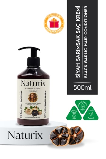 Naturix Siyah Sarımsak Özlü Saç Bakım Krem 500 ml
