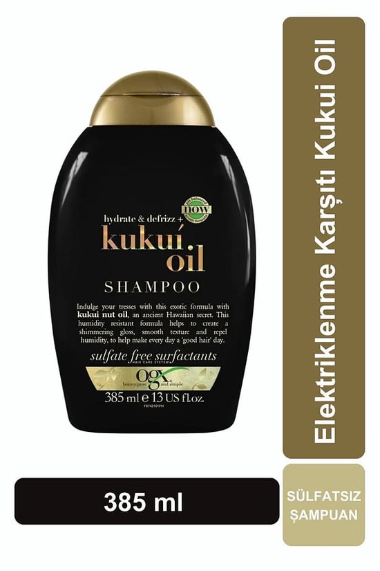 OGX Elektriklenme Karşiti Kukui Oil Sülfatsız Şampuan 385 ml