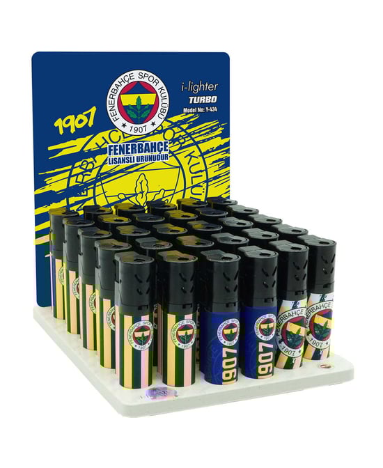 Toscow i-Lighter Y-434 Turbo Fenerbahçe Çakmak 30'lu Paket