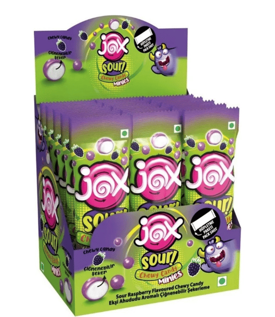 Jox Minies Ekşi Ahududu Çiğnenebilir Şekerleme 10 gr