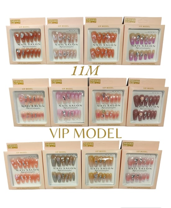 Elize Vip Model Takmak Tırnak 12'li