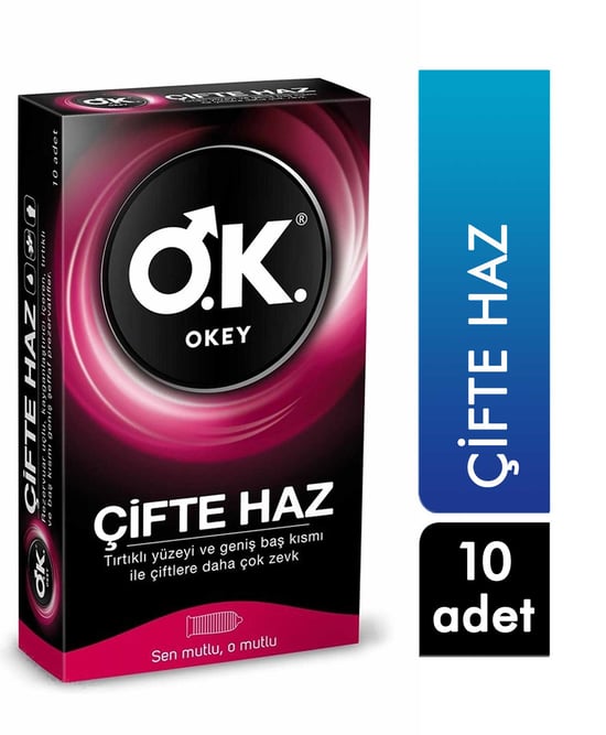 Okey Prezervatif 10'lu Çifte Haz