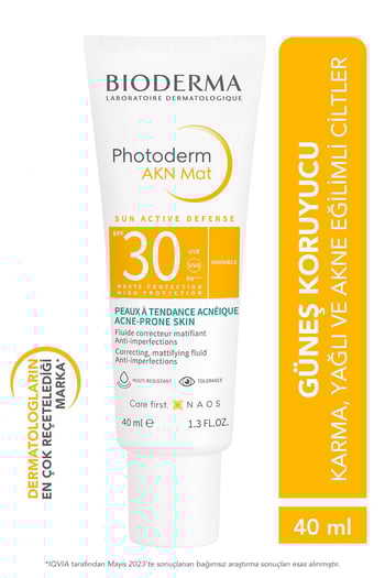 Bioderma Photoderm Akn Karma/Yağlı Cilt Mat Güneş Kremi SPF 30 40 ml
