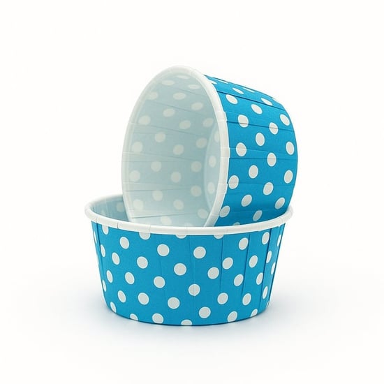 Dolphin Muffin-Kek Kapsülü Mavi Puantiyeli 25 Adet