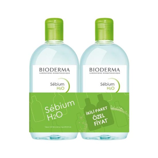 Bioderma Sebium H2O Temizleme Suyu 500 Ml + 500 ml İkili Paket
