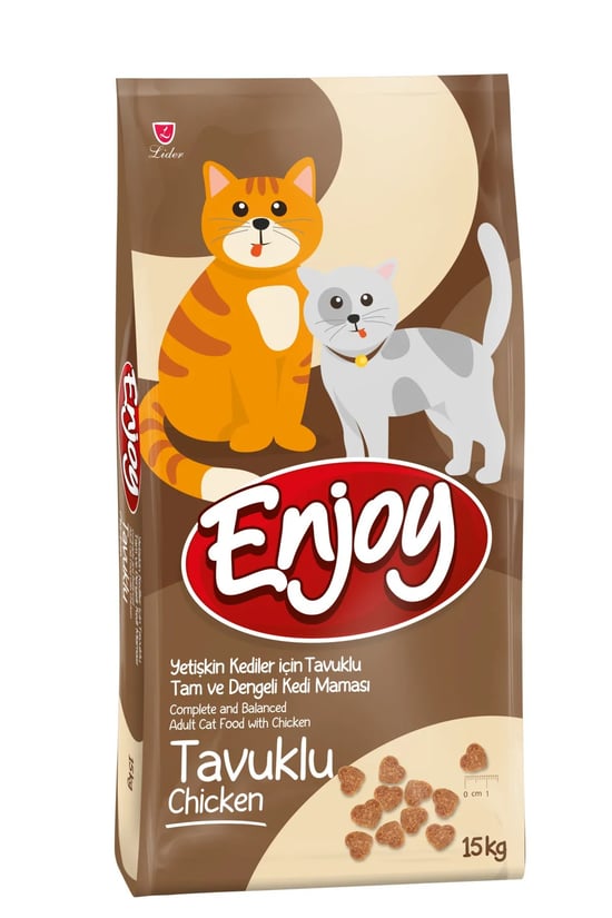 Enjoy Tavuklu Kedi Maması 15 kg