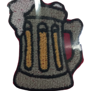 P Parla Aplike Ütü İle Yapışan Bira Bardağı Arma 3x3 cm