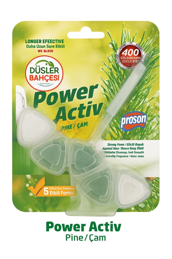 Düşler Bahçesi  Wc Blok Power Active 50 Gr (Çam Kokulu)