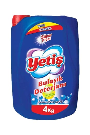 Yetiş Sıvı Elde Yıkama Bulaşık Deterjanı Limon 4 Kg