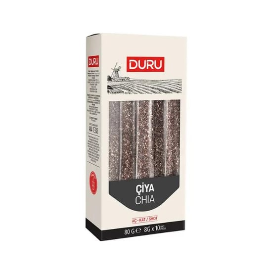 Duru Çiya ( Chia ) Aç - Kat 8 g  x 10 Adet