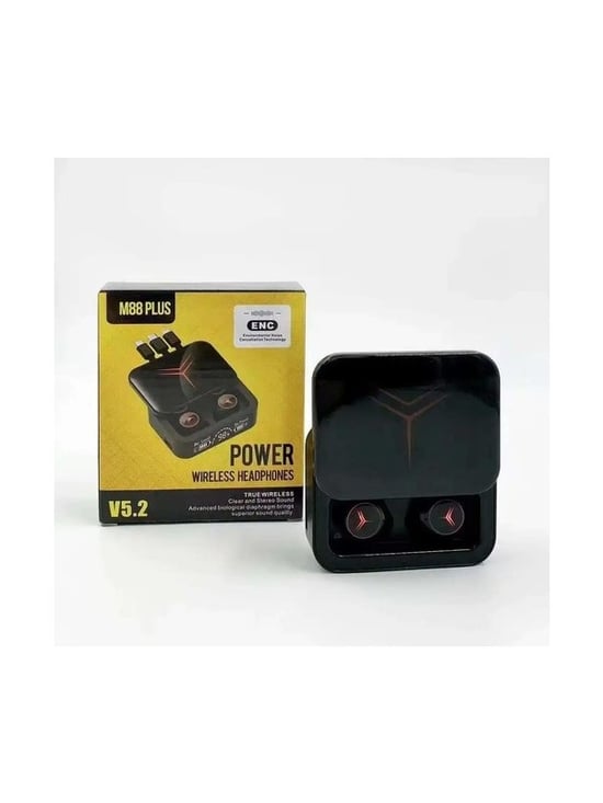 M88 Plus Bluetooth Kulaklık M88 Plus Şarj Göstergeli Powerbank Özellikli Taşınabilir Şarj Kutusu ile