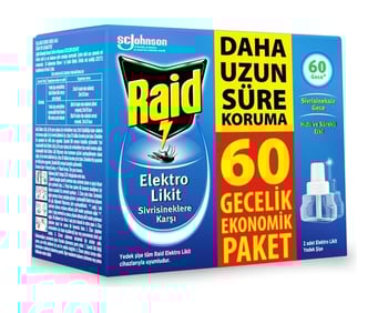 Raid Elektro Likit Yedek 60 Gece