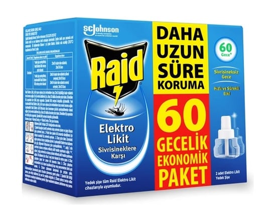 Raid Elektro Likit Yedek 60 Gece