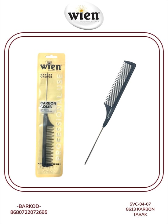 Wien karbon tarak  metal şişli krepe 8613