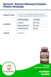 Dynavit Korean Ginseng Complex Takviye Edici Gıda 30 Kapsül