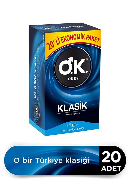 Okey Klasik Prezervatif 20 Li