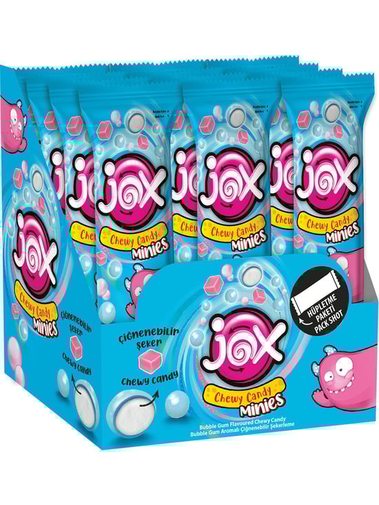 Jox Minies Bubble Gum Çiğnenebilir Şekerleme 10 gr x 24 Adet