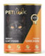 Petlook Konserve Yetişkin Kedi Maması Tavuk Etli Kıyılmış Pate Etli 415 GR