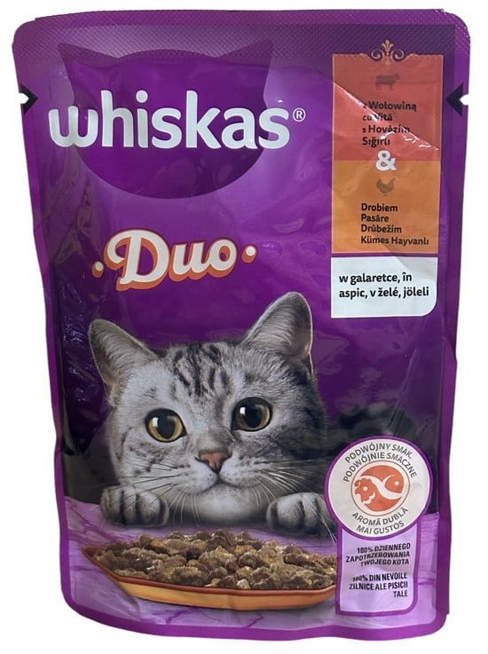 Whiskas Pouch Tastymix Duo Sığırlı & Kümes Hayvanlı Yaş Mama 85 Gr