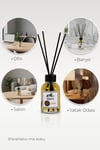 Ilgaz Amber Bambu Çubuklu Oda Kokusu 110 ml | Red Diffuser Misk Ortam Kokusu