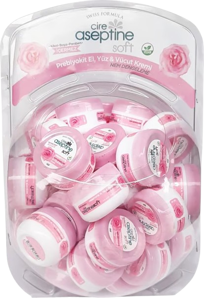 Cire Aseptine Prebiyotik Çilek Krem 30 ml 50'li Stand