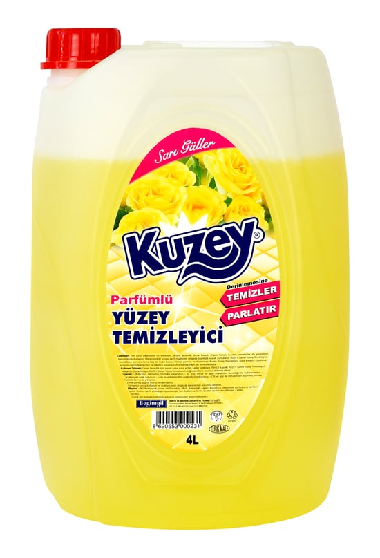 Kuzey Yüzey Temizleyici Yoğun Sarı Güller 4 lt