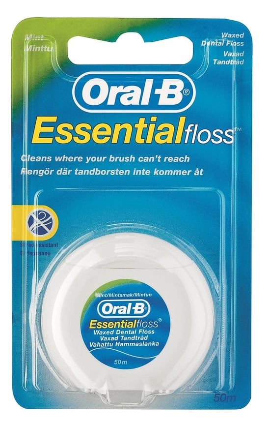 Oral B Essential Floss Mumlu Diş İpi 50 m