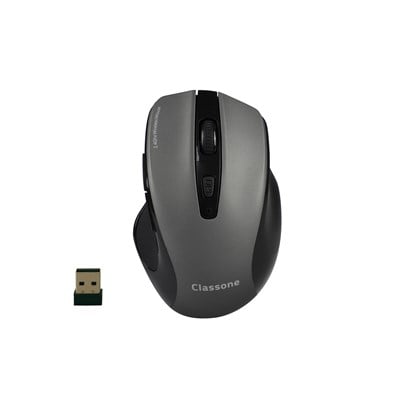 Classone WL600 Kablosuz Mouse 1600 DPI Siyah/Gri