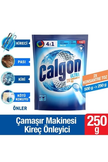 calgon,kireç önleyici,deterjan,toptan deterjan,250 gr, toz, çamaşır makinesi, toptantr