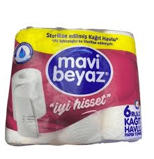 MAVİ BEYAZ 6 RULO KAĞIT HAVLU