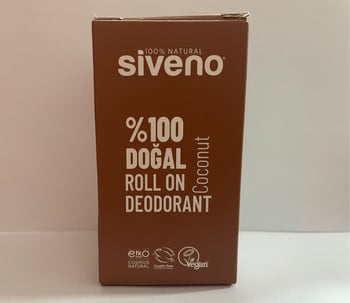 %100 Doğal Roll-on Hindistan Cevizli Deodorant Ter Kokusu Önleyici Bitkisel Lekesiz Vegan 50 ml