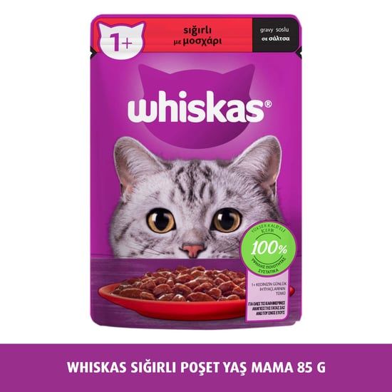 Whiskas Sığırlı Poşet Mama 85 gr