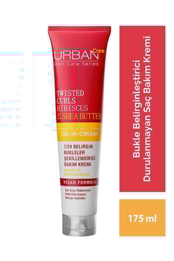 Urban Care URBANCARE TWİSTED CURLS HİBİSCUS&SHEA BUTTER KREMİ 175 ml