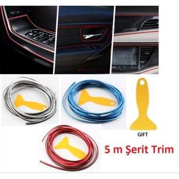 DİYARI FIRSAT Araba Dekorasyon Şeridi 5 Metre Trim Şeridi