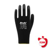 Beybi Pu Touch Siyah Poliüretan Kaplı Polyester Örme Nitril Iş Eldiveni 8 Beden