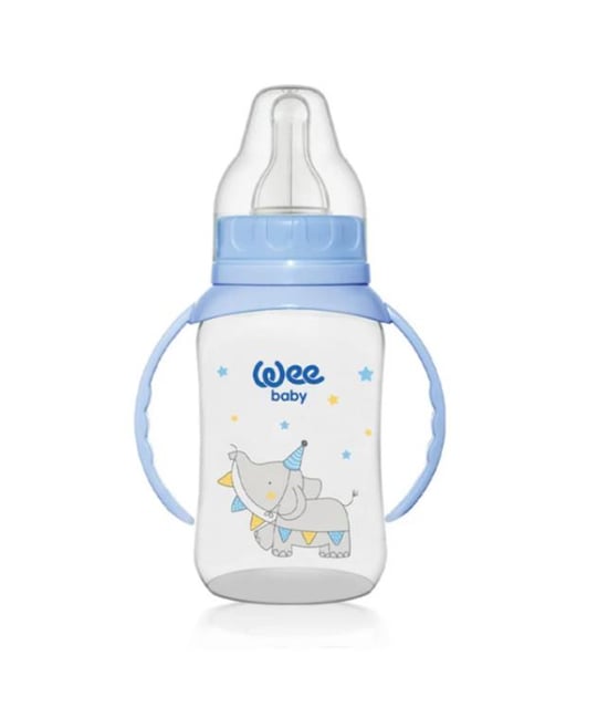Wee Baby Klasik Kulplu PP Biberon 150 ml  6-18 ay Mavi