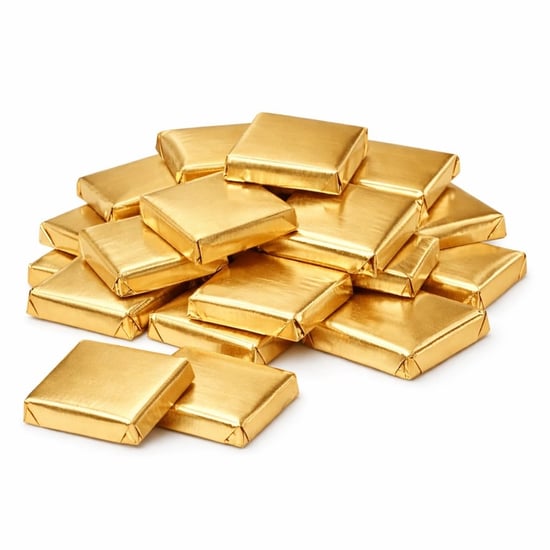 Miskets Sütlü Kare 7 Gr Madlen Çikolata Gold Sargı 3000 gr