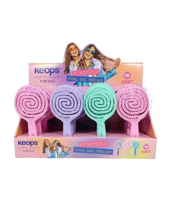 Keops Saç Fırçası Üç Boyutlu Oval
