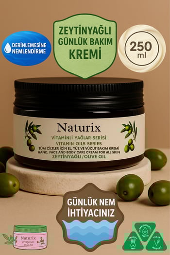Naturix Zeytinyağlı Özlü El Yüz Ve Vücut Bakım Kremi 250 ml