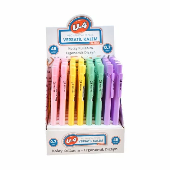 U-4 1236 Versatil Kalem 0,7mm 48'li