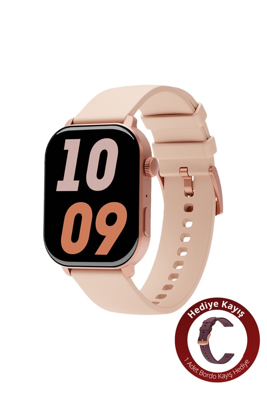 Inteya HiWatch Talk 2 Amoled Ekran Android ve IOS Uyumlu Silikon Kayışlı Akıllı Saat