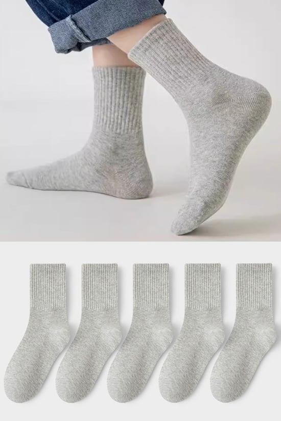 BGK Unisex Çocuk 5 Çift Kolej Çorap 27-30