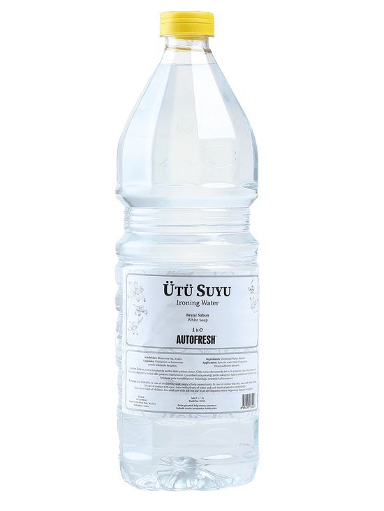 AutoFresh Ütü Suyu 1 Litre Beyaz Sabun Kokulu 1 Lt Buhar Kazanlı Ütülere Uygun Kireç Yapmaz Formül