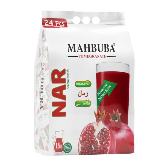 Mahbuba Nar Aromalı Soğuk Toz İçecek 24x11.2gr
