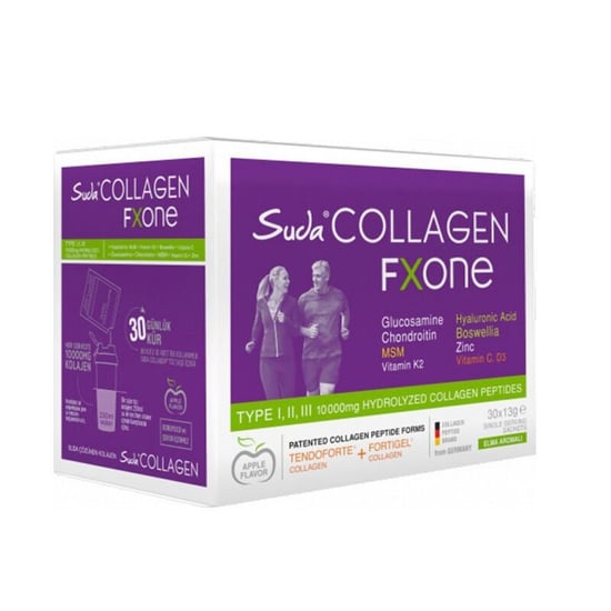 Suda Collagen Fxone 13 gr x 30 Saşe Elma Aromalı