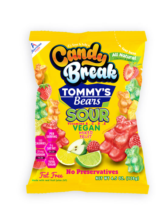 American Foods Tommy’s Bears Sour Jelibon 127,5G