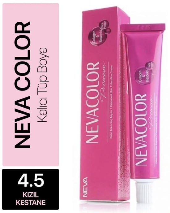 Nevacolor Premium Tüp Saç Boyası Kızıl Kestane 4.5 50 ml