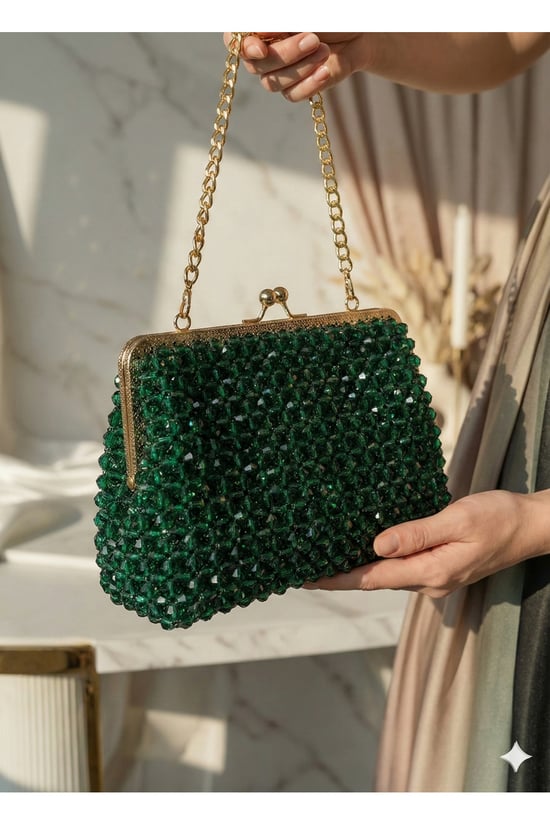 Atelier Emine Matcha Cloud Sorbet – Özel Üretim Kristal Çanta