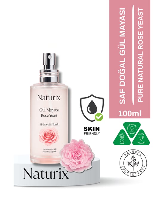 Naturix Gül Mayası Aydınlatıcı & Gözenek Sıkılaştırıcı Tonik Cilt Bakımı Yüz Tonik 100 ml